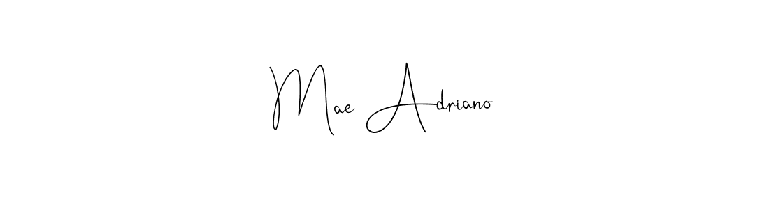 Make a beautiful signature design for name Mae Adriano. Use this online signature maker to create a handwritten signature for free. Mae Adriano signature style 4 images and pictures png