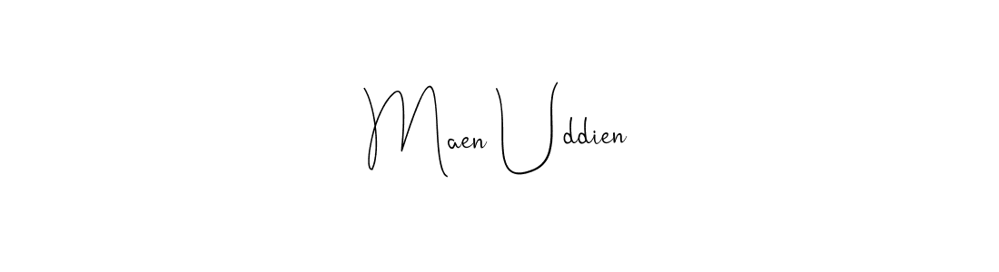 Andilay-7BmLP is a professional signature style that is perfect for those who want to add a touch of class to their signature. It is also a great choice for those who want to make their signature more unique. Get Maen Uddien name to fancy signature for free. Maen Uddien signature style 4 images and pictures png