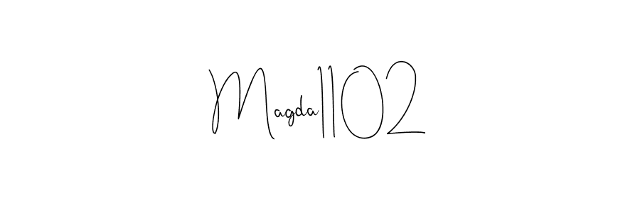 Design your own signature with our free online signature maker. With this signature software, you can create a handwritten (Andilay-7BmLP) signature for name Magda1102. Magda1102 signature style 4 images and pictures png