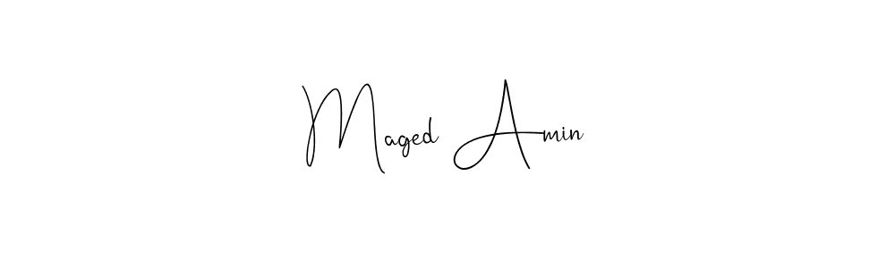 You should practise on your own different ways (Andilay-7BmLP) to write your name (Maged Amin) in signature. don't let someone else do it for you. Maged Amin signature style 4 images and pictures png