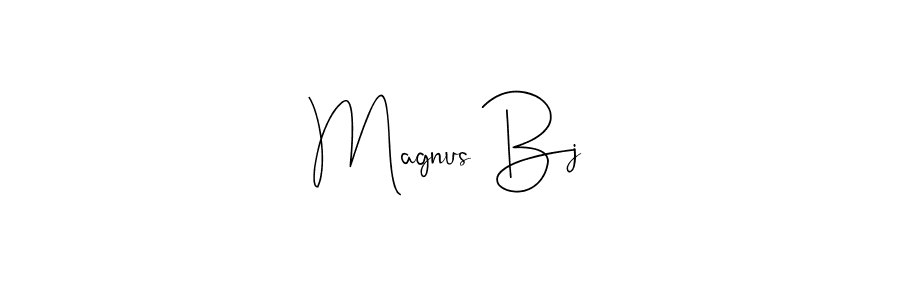 The best way (Andilay-7BmLP) to make a short signature is to pick only two or three words in your name. The name Magnus Bj include a total of six letters. For converting this name. Magnus Bj signature style 4 images and pictures png