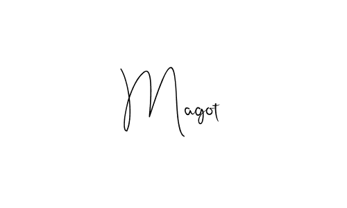 Design your own signature with our free online signature maker. With this signature software, you can create a handwritten (Andilay-7BmLP) signature for name Magot. Magot signature style 4 images and pictures png