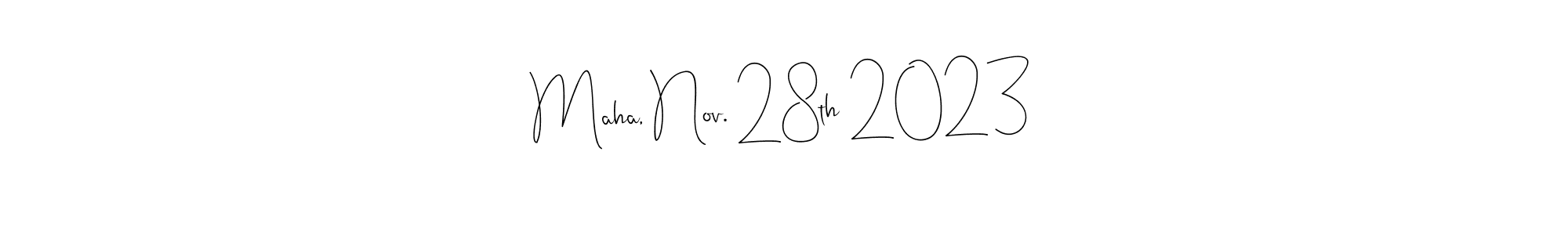 Here are the top 10 professional signature styles for the name Maha, Nov. 28th 2023. These are the best autograph styles you can use for your name. Maha, Nov. 28th 2023 signature style 4 images and pictures png