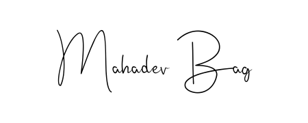 How to make Mahadev Bag signature? Andilay-7BmLP is a professional autograph style. Create handwritten signature for Mahadev Bag name. Mahadev Bag signature style 4 images and pictures png