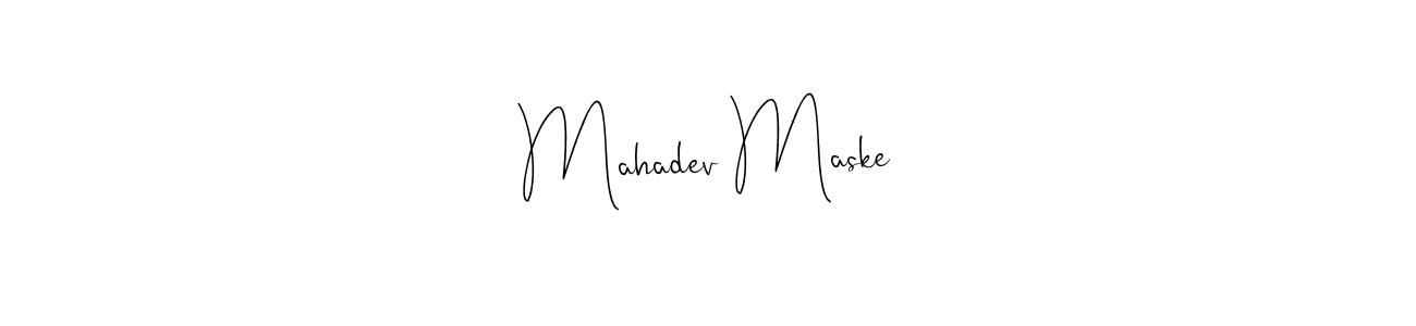 Design your own signature with our free online signature maker. With this signature software, you can create a handwritten (Andilay-7BmLP) signature for name Mahadev Maske. Mahadev Maske signature style 4 images and pictures png