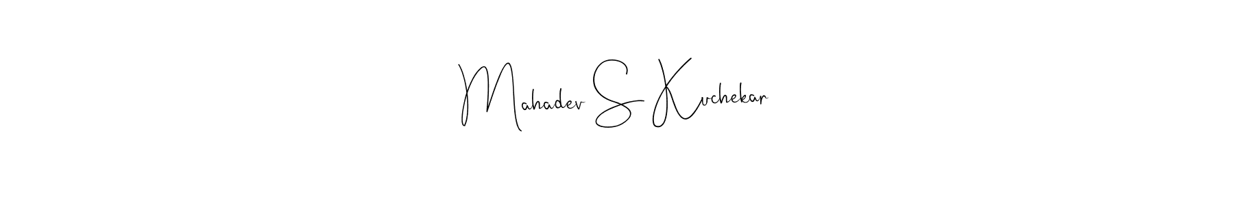 Make a beautiful signature design for name Mahadev S Kuchekar. Use this online signature maker to create a handwritten signature for free. Mahadev S Kuchekar signature style 4 images and pictures png