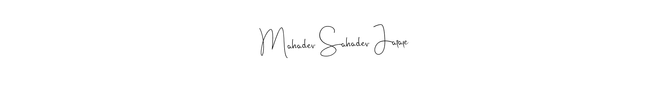 Make a beautiful signature design for name Mahadev Sahadev Jatale. Use this online signature maker to create a handwritten signature for free. Mahadev Sahadev Jatale signature style 4 images and pictures png
