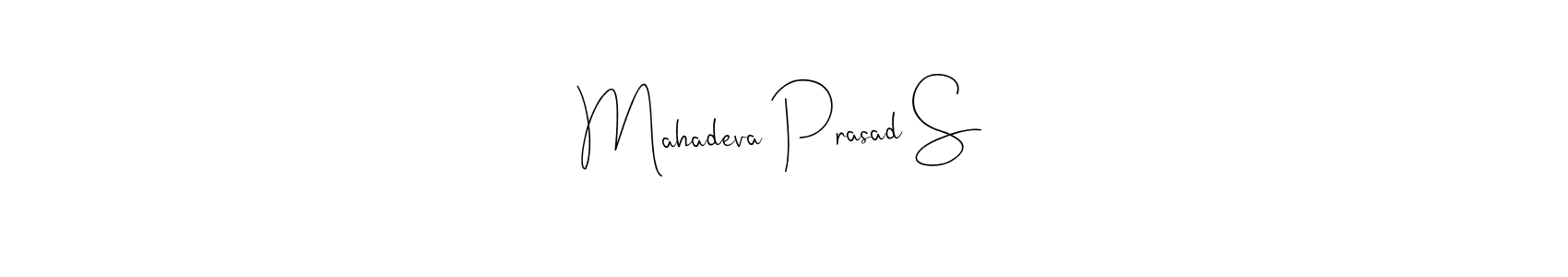 It looks lik you need a new signature style for name Mahadeva Prasad S. Design unique handwritten (Andilay-7BmLP) signature with our free signature maker in just a few clicks. Mahadeva Prasad S signature style 4 images and pictures png