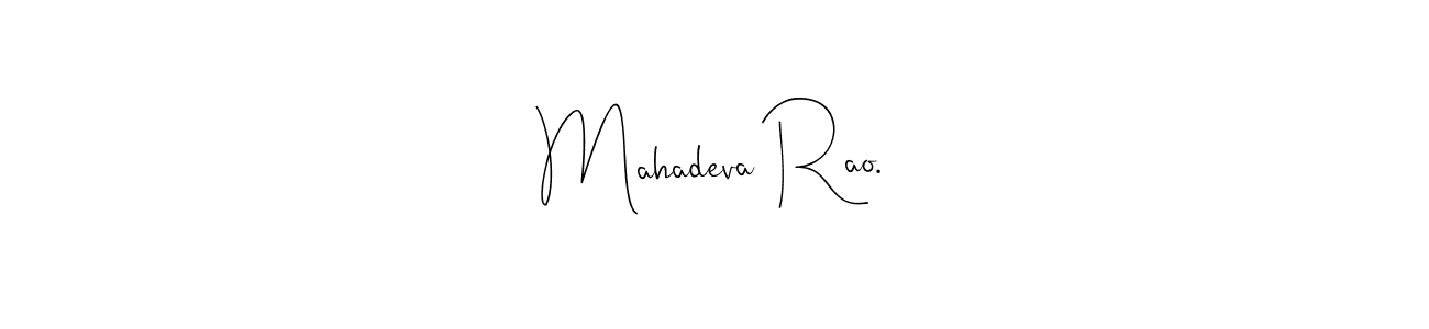 How to Draw Mahadeva Rao. signature style? Andilay-7BmLP is a latest design signature styles for name Mahadeva Rao.. Mahadeva Rao. signature style 4 images and pictures png