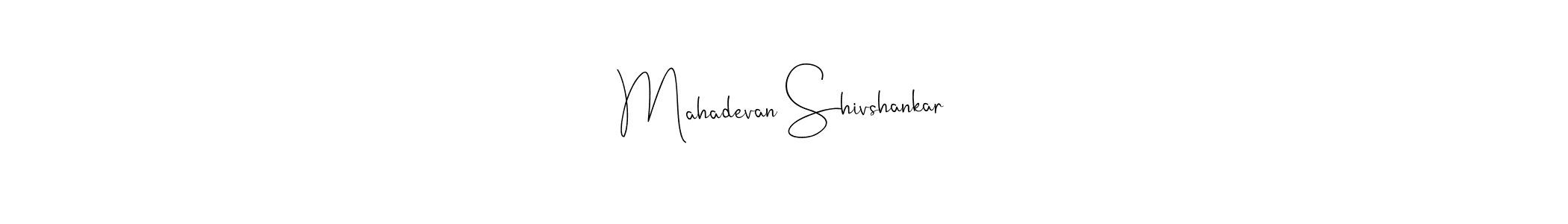 Similarly Andilay-7BmLP is the best handwritten signature design. Signature creator online .You can use it as an online autograph creator for name Mahadevan Shivshankar. Mahadevan Shivshankar signature style 4 images and pictures png