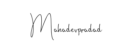 A stylish, flowing autograph style designed for name Mahadevpradad using Andilay-7BmLP typography. Perfect for digital creative projects. Mahadevpradad signature style 4 images and pictures png