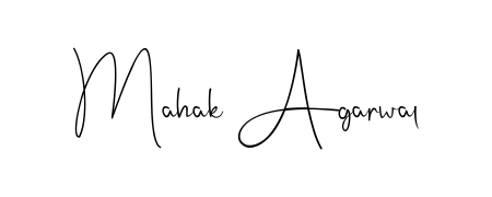 You should practise on your own different ways (Andilay-7BmLP) to write your name (Mahak Agarwal) in signature. Don't let someone else do it for you. Mahak Agarwal signature style 4 images and pictures png