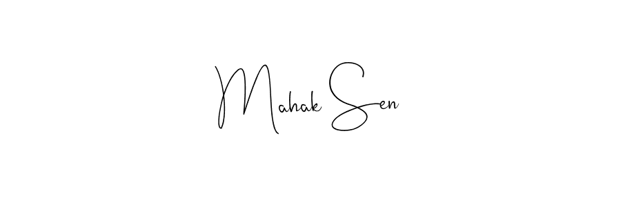 Also we have Mahak Sen name is the best signature style. Create professional handwritten signature collection using Andilay-7BmLP autograph style. Mahak Sen signature style 4 images and pictures png