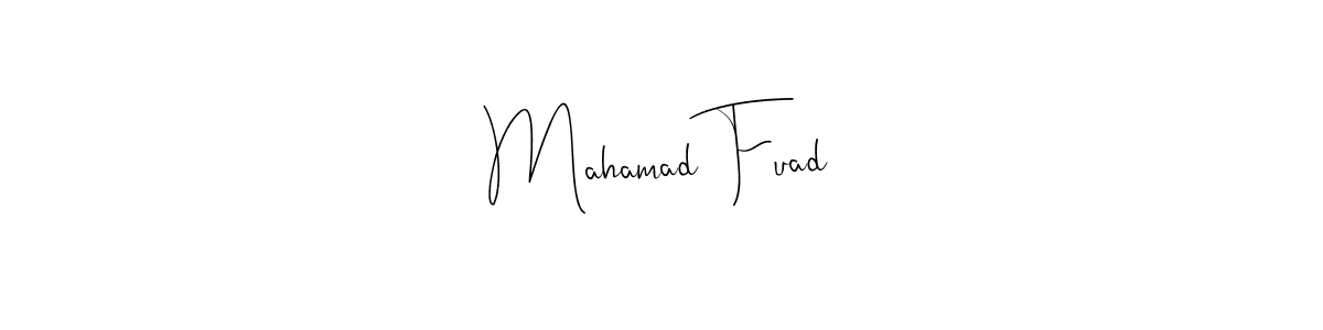 Mahamad Fuad stylish signature style. Best Handwritten Sign (Andilay-7BmLP) for my name. Handwritten Signature Collection Ideas for my name Mahamad Fuad. Mahamad Fuad signature style 4 images and pictures png