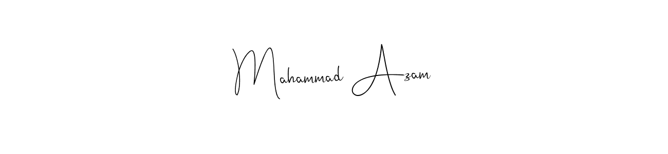 You can use this online signature creator to create a handwritten signature for the name Mahammad Azam. This is the best online autograph maker. Mahammad Azam signature style 4 images and pictures png