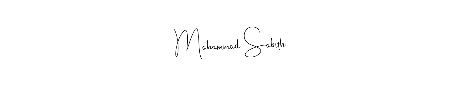 You should practise on your own different ways (Andilay-7BmLP) to write your name (Mahammad Sabith) in signature. don't let someone else do it for you. Mahammad Sabith signature style 4 images and pictures png