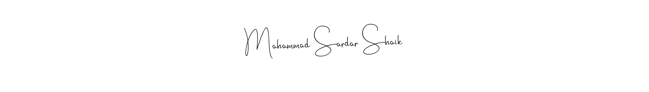 The best way (Andilay-7BmLP) to make a short signature is to pick only two or three words in your name. The name Mahammad Sardar Shaik include a total of six letters. For converting this name. Mahammad Sardar Shaik signature style 4 images and pictures png