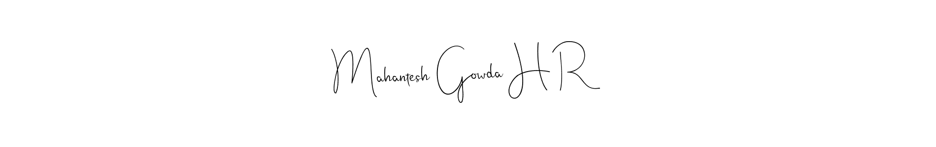 This is the best signature style for the Mahantesh Gowda H R name. Also you like these signature font (Andilay-7BmLP). Mix name signature. Mahantesh Gowda H R signature style 4 images and pictures png