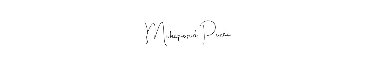 Create a beautiful signature design for name Mahaprasad Panda. With this signature (Andilay-7BmLP) fonts, you can make a handwritten signature for free. Mahaprasad Panda signature style 4 images and pictures png