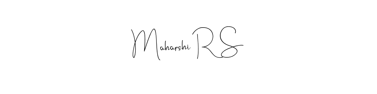 Also You can easily find your signature by using the search form. We will create Maharshi R S name handwritten signature images for you free of cost using Andilay-7BmLP sign style. Maharshi R S signature style 4 images and pictures png