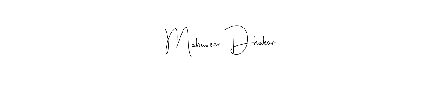 Also we have Mahaveer Dhakar name is the best signature style. Create professional handwritten signature collection using Andilay-7BmLP autograph style. Mahaveer Dhakar signature style 4 images and pictures png