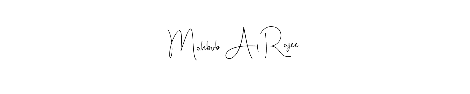 You should practise on your own different ways (Andilay-7BmLP) to write your name (Mahbub Al Rajee) in signature. don't let someone else do it for you. Mahbub Al Rajee signature style 4 images and pictures png