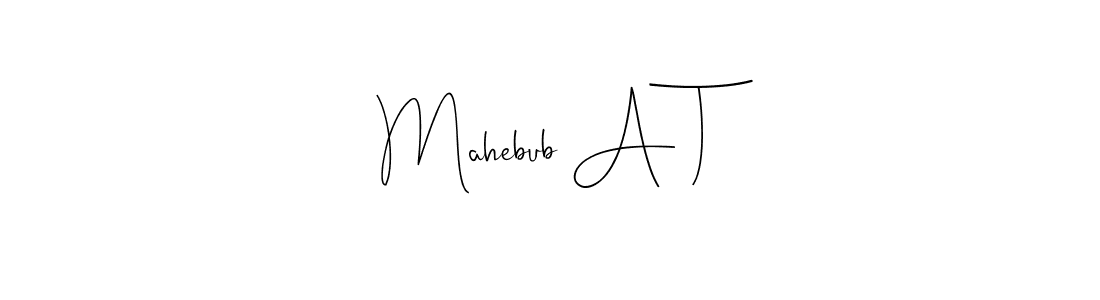 Here are the top 10 professional signature styles for the name Mahebub A T. These are the best autograph styles you can use for your name. Mahebub A T signature style 4 images and pictures png