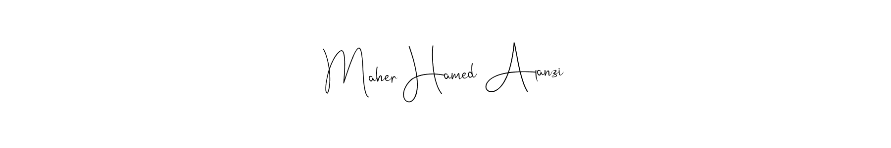 Make a beautiful signature design for name Maher Hamed Alanzi. With this signature (Andilay-7BmLP) style, you can create a handwritten signature for free. Maher Hamed Alanzi signature style 4 images and pictures png