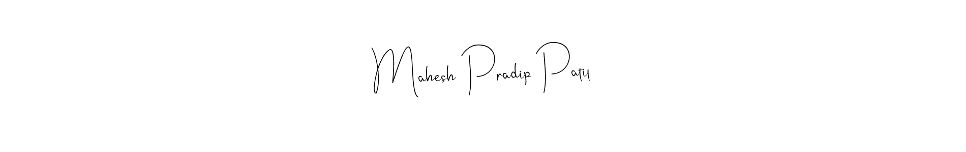 Make a beautiful signature design for name Mahesh Pradip Patil. With this signature (Andilay-7BmLP) style, you can create a handwritten signature for free. Mahesh Pradip Patil signature style 4 images and pictures png