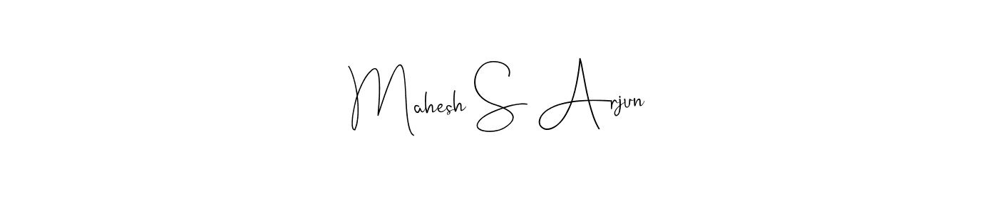 Once you've used our free online signature maker to create your best signature Andilay-7BmLP style, it's time to enjoy all of the benefits that Mahesh S Arjun name signing documents. Mahesh S Arjun signature style 4 images and pictures png