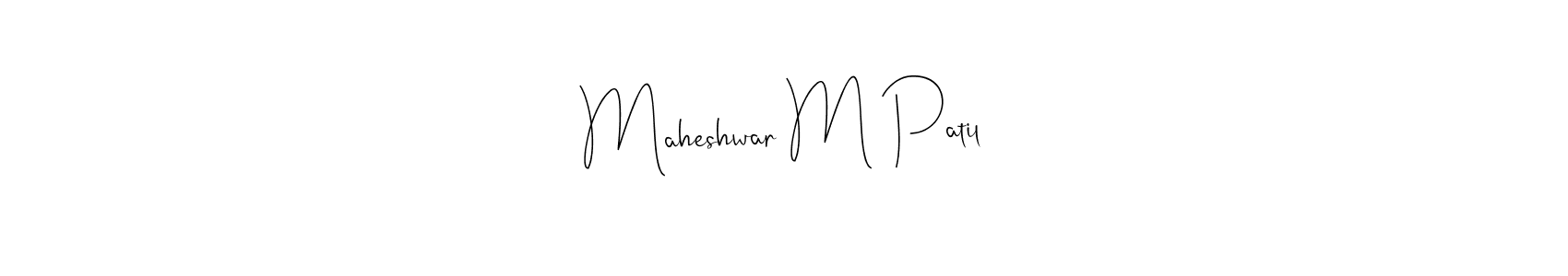 How to Draw Maheshwar M Patil signature style? Andilay-7BmLP is a latest design signature styles for name Maheshwar M Patil. Maheshwar M Patil signature style 4 images and pictures png