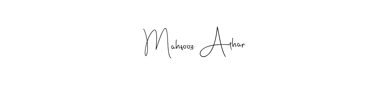 Make a beautiful signature design for name Mahfooz Athar. Use this online signature maker to create a handwritten signature for free. Mahfooz Athar signature style 4 images and pictures png