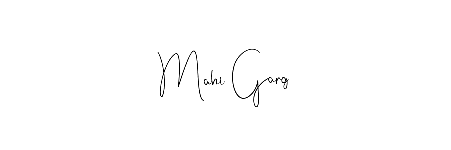 Design your own signature with our free online signature maker. With this signature software, you can create a handwritten (Andilay-7BmLP) signature for name Mahi Garg. Mahi Garg signature style 4 images and pictures png