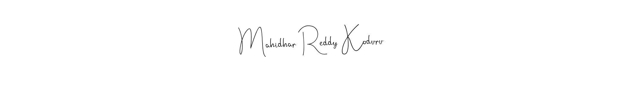 Also You can easily find your signature by using the search form. We will create Mahidhar Reddy Koduru name handwritten signature images for you free of cost using Andilay-7BmLP sign style. Mahidhar Reddy Koduru signature style 4 images and pictures png