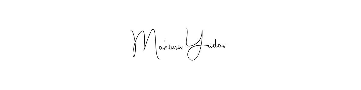 This is the best signature style for the Mahima Yadav name. Also you like these signature font (Andilay-7BmLP). Mix name signature. Mahima Yadav signature style 4 images and pictures png