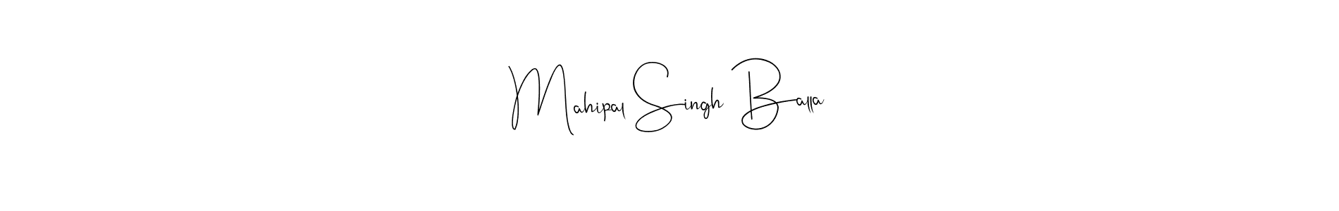 Mahipal Singh Balla stylish signature style. Best Handwritten Sign (Andilay-7BmLP) for my name. Handwritten Signature Collection Ideas for my name Mahipal Singh Balla. Mahipal Singh Balla signature style 4 images and pictures png