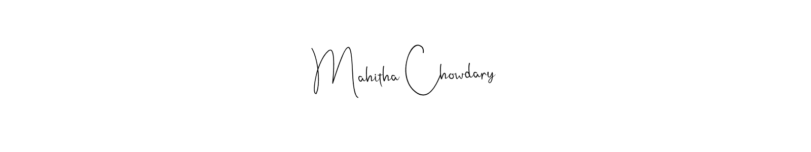See photos of Mahitha Chowdary official signature by Spectra . Check more albums & portfolios. Read reviews & check more about Andilay-7BmLP font. Mahitha Chowdary signature style 4 images and pictures png