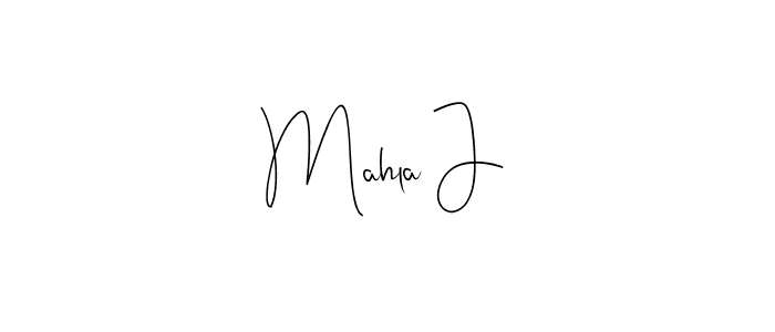 You can use this online signature creator to create a handwritten signature for the name Mahla J. This is the best online autograph maker. Mahla J signature style 4 images and pictures png