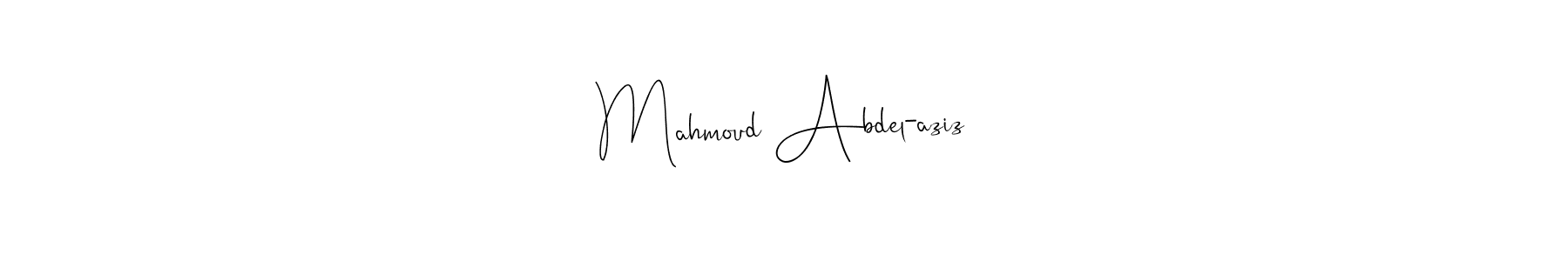 Also we have Mahmoud Abdel-aziz name is the best signature style. Create professional handwritten signature collection using Andilay-7BmLP autograph style. Mahmoud Abdel-aziz signature style 4 images and pictures png