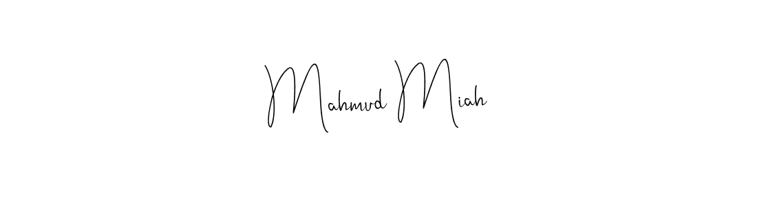 Use a signature maker to create a handwritten signature online. With this signature software, you can design (Andilay-7BmLP) your own signature for name Mahmud Miah. Mahmud Miah signature style 4 images and pictures png
