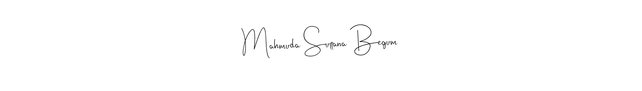Use a signature maker to create a handwritten signature online. With this signature software, you can design (Andilay-7BmLP) your own signature for name Mahmuda Sultana Begum. Mahmuda Sultana Begum signature style 4 images and pictures png