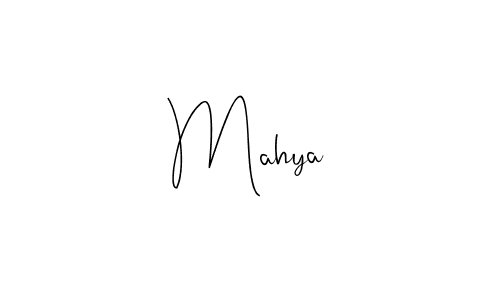 How to make Mahya signature? Andilay-7BmLP is a professional autograph style. Create handwritten signature for Mahya name. Mahya signature style 4 images and pictures png