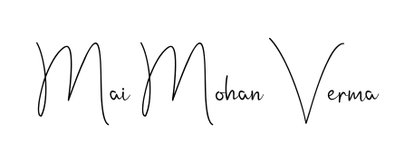 Explore multiple handwriting variations for Mai Mohan Verma including this stunning Andilay-7BmLP design. Free to use across all platforms. Mai Mohan Verma signature style 4 images and pictures png