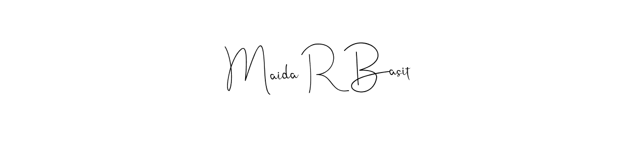 You can use this online signature creator to create a handwritten signature for the name Maida R Basit. This is the best online autograph maker. Maida R Basit signature style 4 images and pictures png