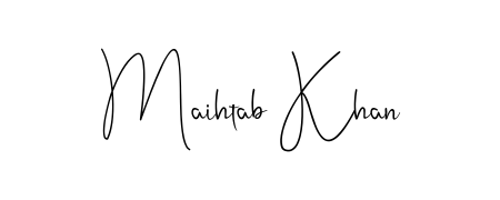 Make your name Maihtab Khan memorable on every contract using Andilay-7BmLP autograph style. Instant transparent background export available. Maihtab Khan signature style 4 images and pictures png