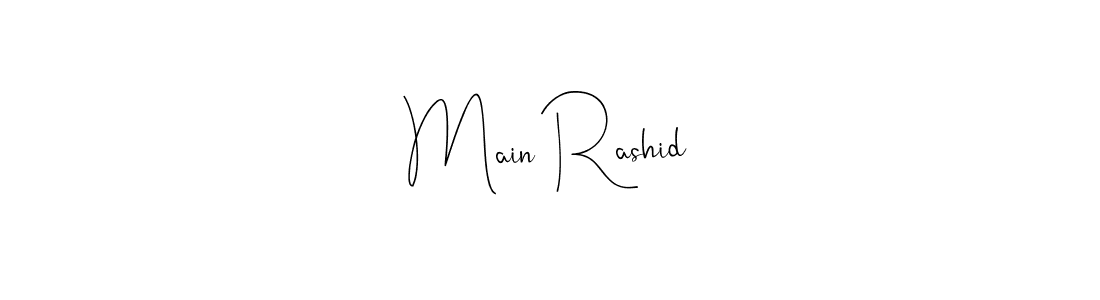 Also You can easily find your signature by using the search form. We will create Main Rashid name handwritten signature images for you free of cost using Andilay-7BmLP sign style. Main Rashid signature style 4 images and pictures png