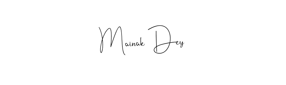 You should practise on your own different ways (Andilay-7BmLP) to write your name (Mainak Dey) in signature. don't let someone else do it for you. Mainak Dey signature style 4 images and pictures png