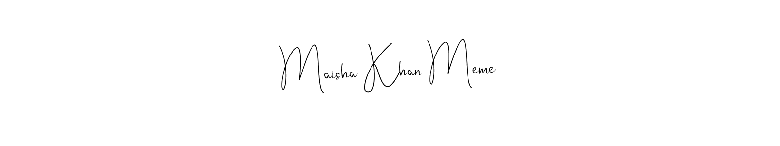 if you are searching for the best signature style for your name Maisha Khan Meme. so please give up your signature search. here we have designed multiple signature styles  using Andilay-7BmLP. Maisha Khan Meme signature style 4 images and pictures png