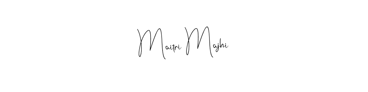 Design your own signature with our free online signature maker. With this signature software, you can create a handwritten (Andilay-7BmLP) signature for name Maitri Majhi. Maitri Majhi signature style 4 images and pictures png