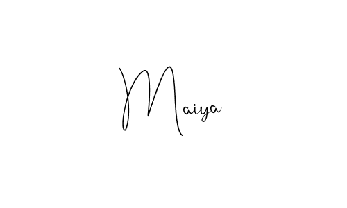 Make a beautiful signature design for name Maiya. Use this online signature maker to create a handwritten signature for free. Maiya signature style 4 images and pictures png